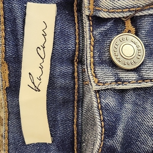 KanCan 5 Pocket Roll Hem Cutoff Shorts Sz 5/26. New With Tags - Picture 4 of 5